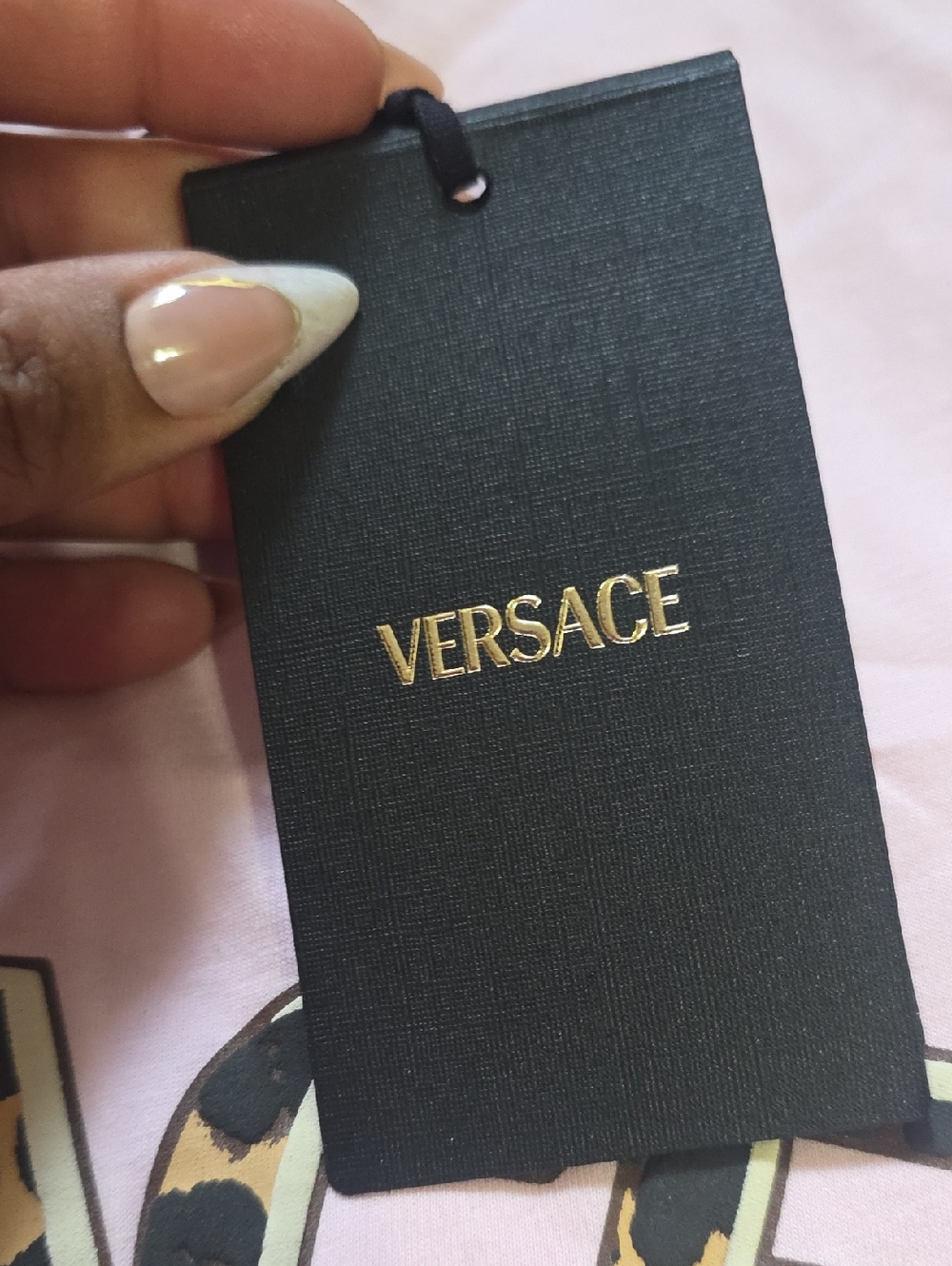 NWT VERSACE PINK CROP TEE - Picture 5 of 8